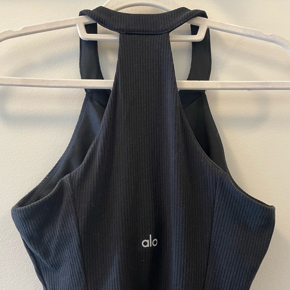 Alo Yoga Ribbed Insight Tank - Black - Size S - Picture 5 of 6